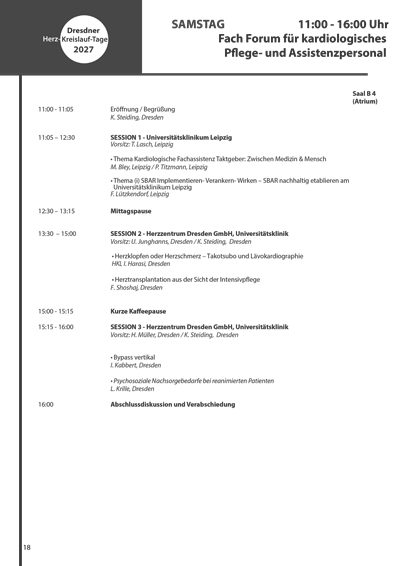 Programm für das fachForum für das Pflege- und Assistenzpersonal herunterladen